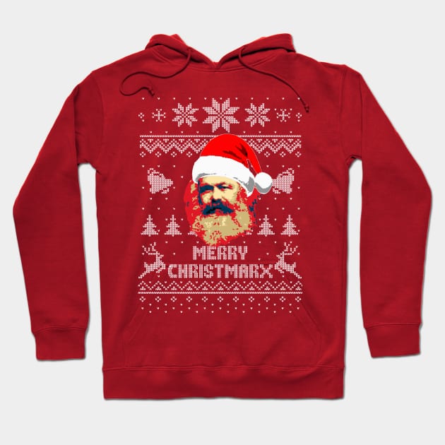 Karl Marx Merry Christmas Hoodie by Nerd_art